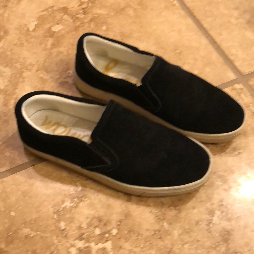Same Edelman Suede Sneakers worn twice